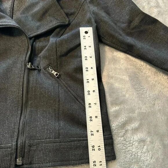 Apt 9 Moto Jacket Gray Plaid | Size XS - Picture 3 of 9